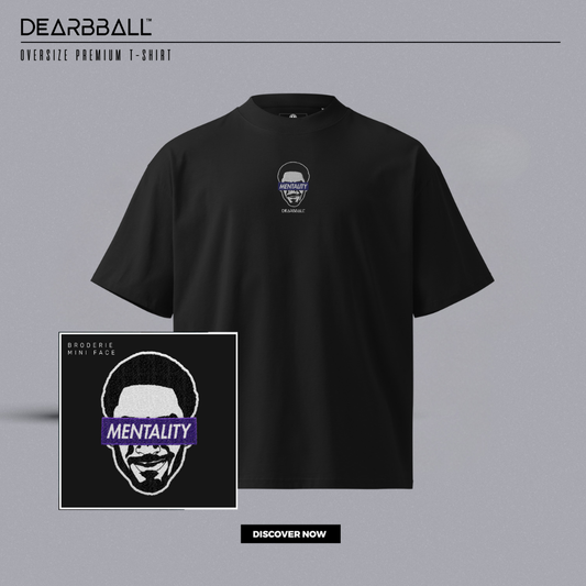 DearBBall Oversized Premium T-Shirt - Afro Mentality EMBROIDERY Edition