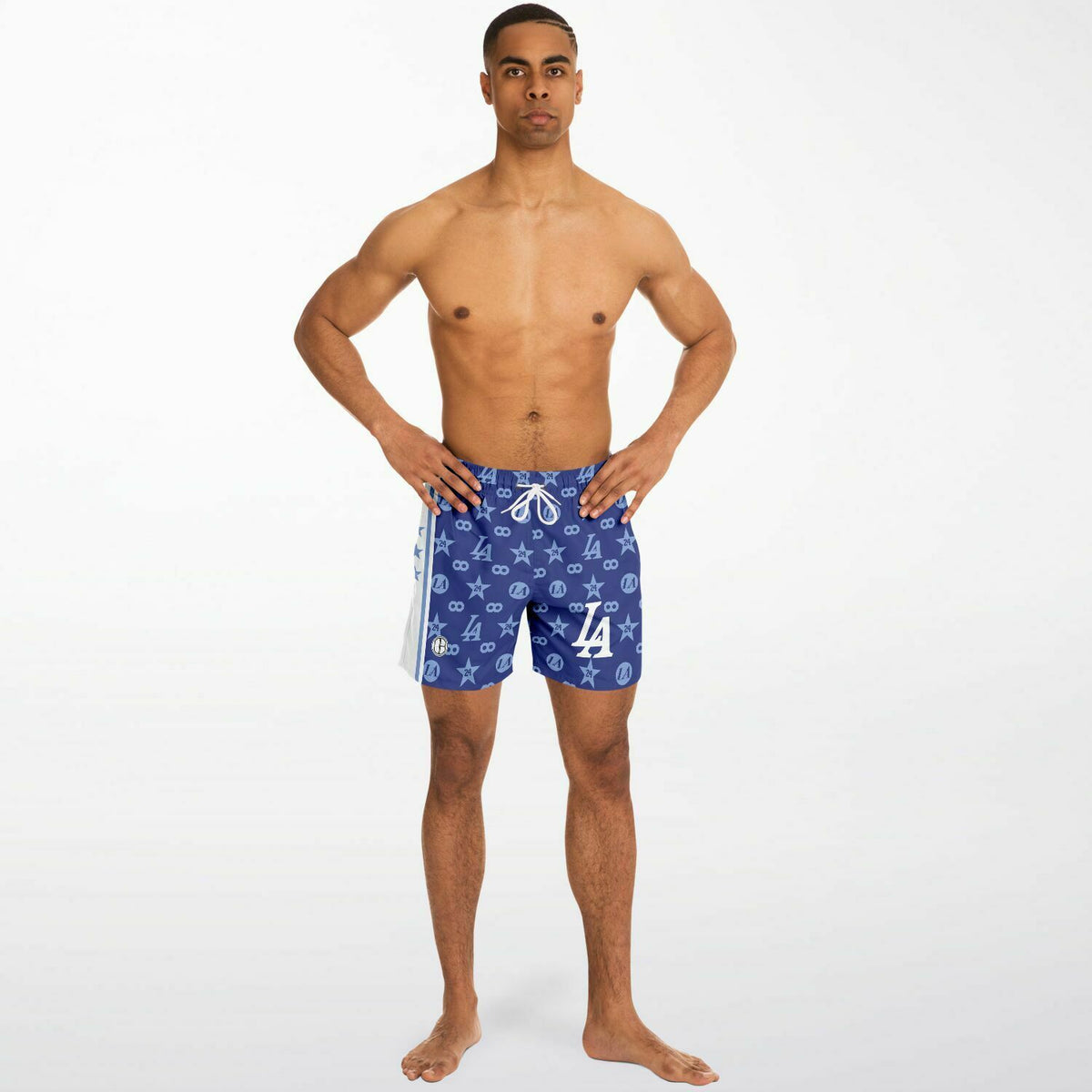 INFINITY Blue Swim Trunks