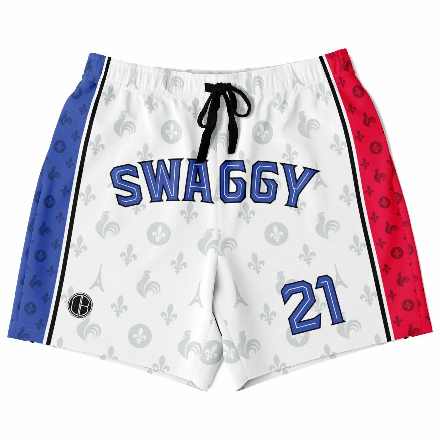 DearBBall Fashion Shorts - SWAGGY France Royauté White Edition