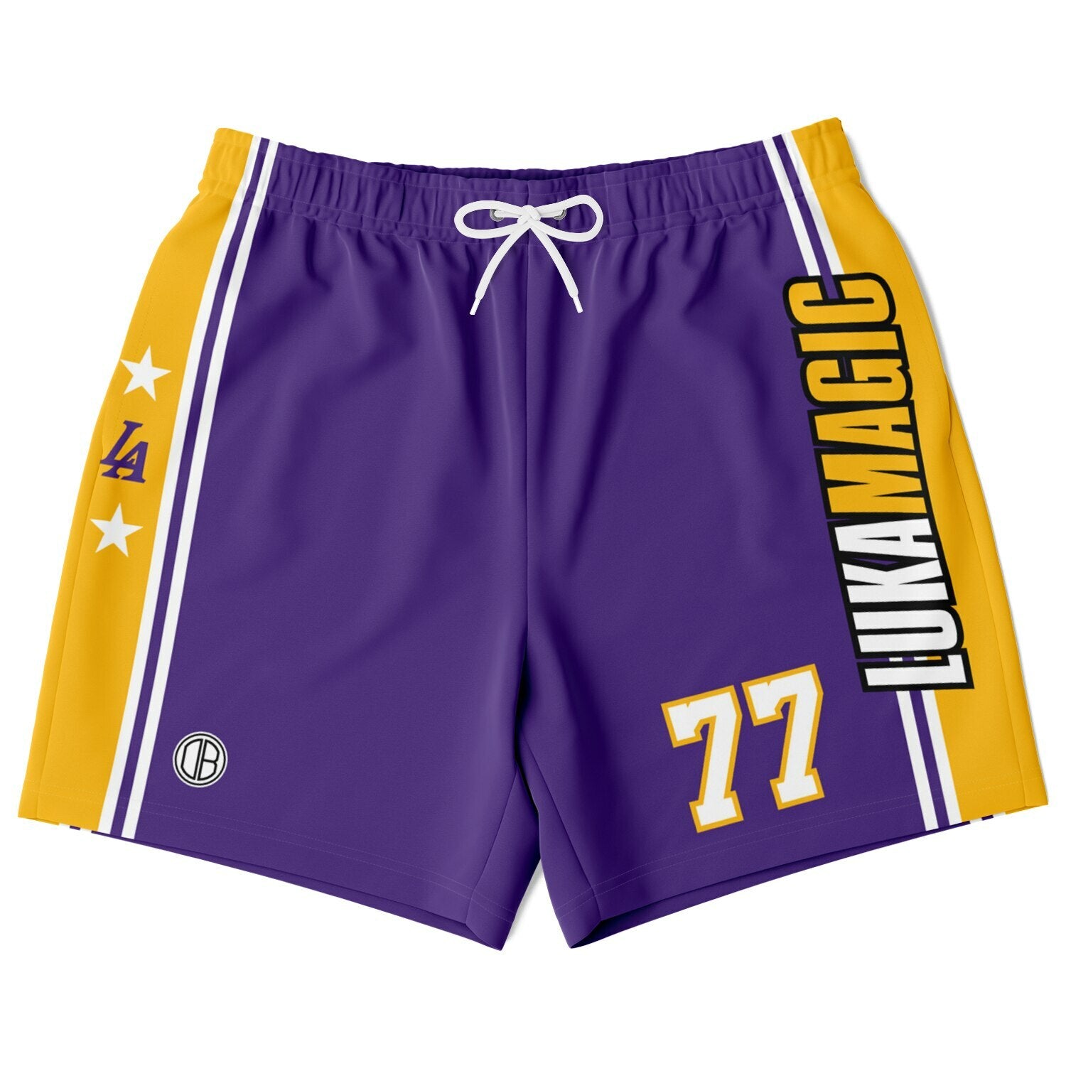 DearBBall Fashion Short - LukaMagic 77 Purple & Gold Edition