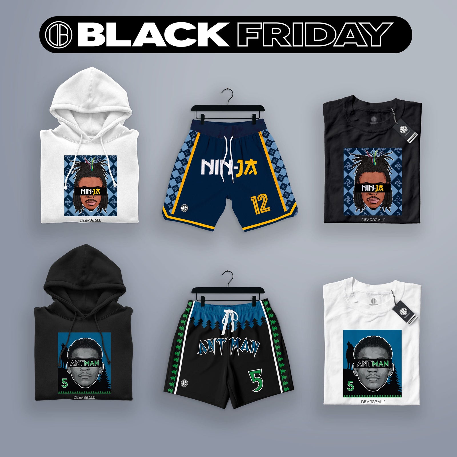 DearBBall Sweat à Capuche - New NIN-JA Shuriken Edition
