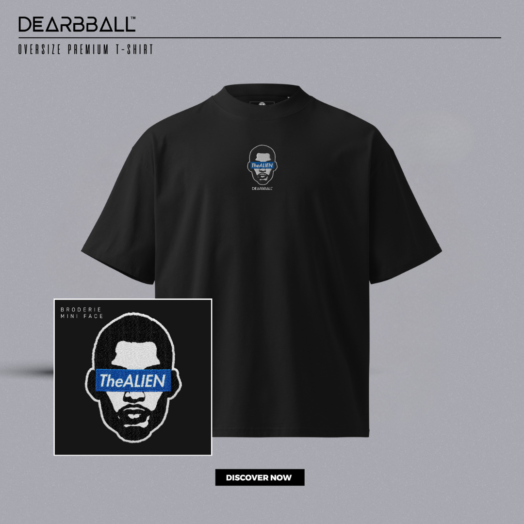 T-Shirt Oversized Premium DearBBall - Edição TheALIEN BRODERIE