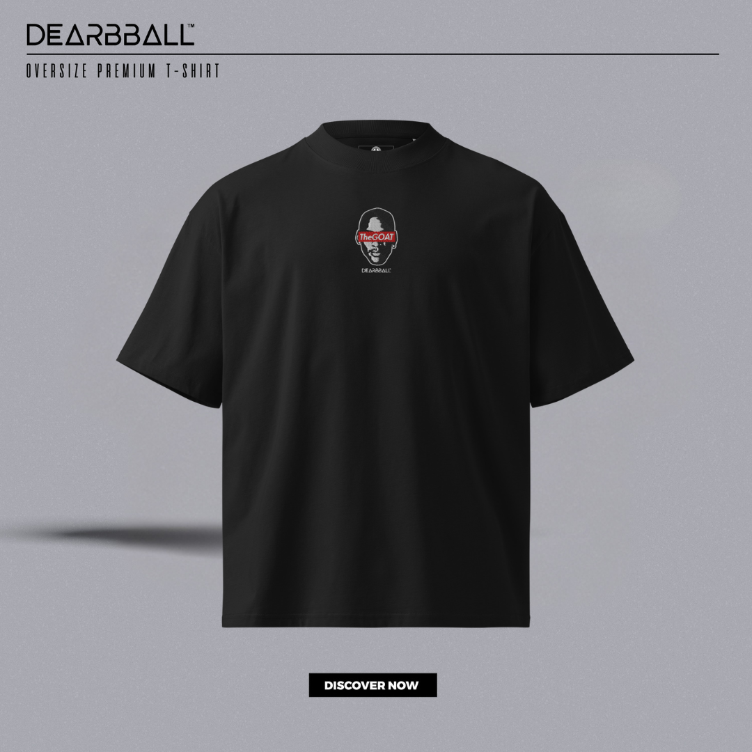 DearBBall T-Shirt Oversized Premium - TheGOAT BRODERIE Edition