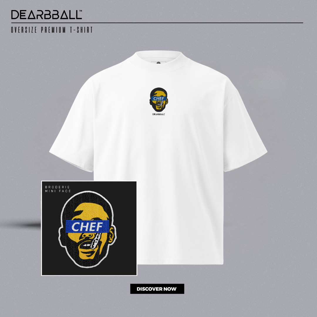 🔒 DearBBall T-Shirt Oversized Premium - Chef MouthGuard BRODERIE Edition