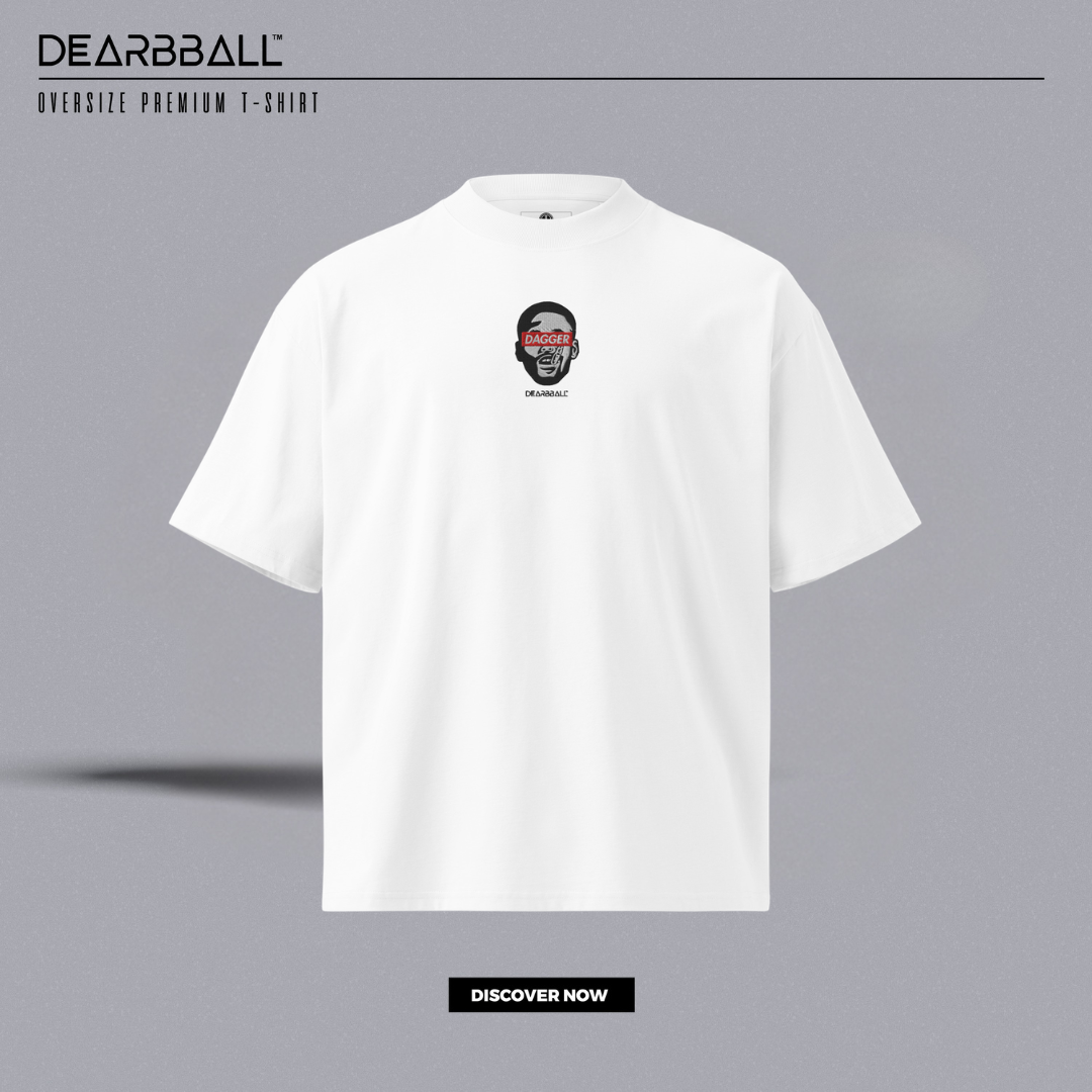 DearBBall T-Shirt Oversized Premium - Dagger MouthGuard BRODERIE Edition