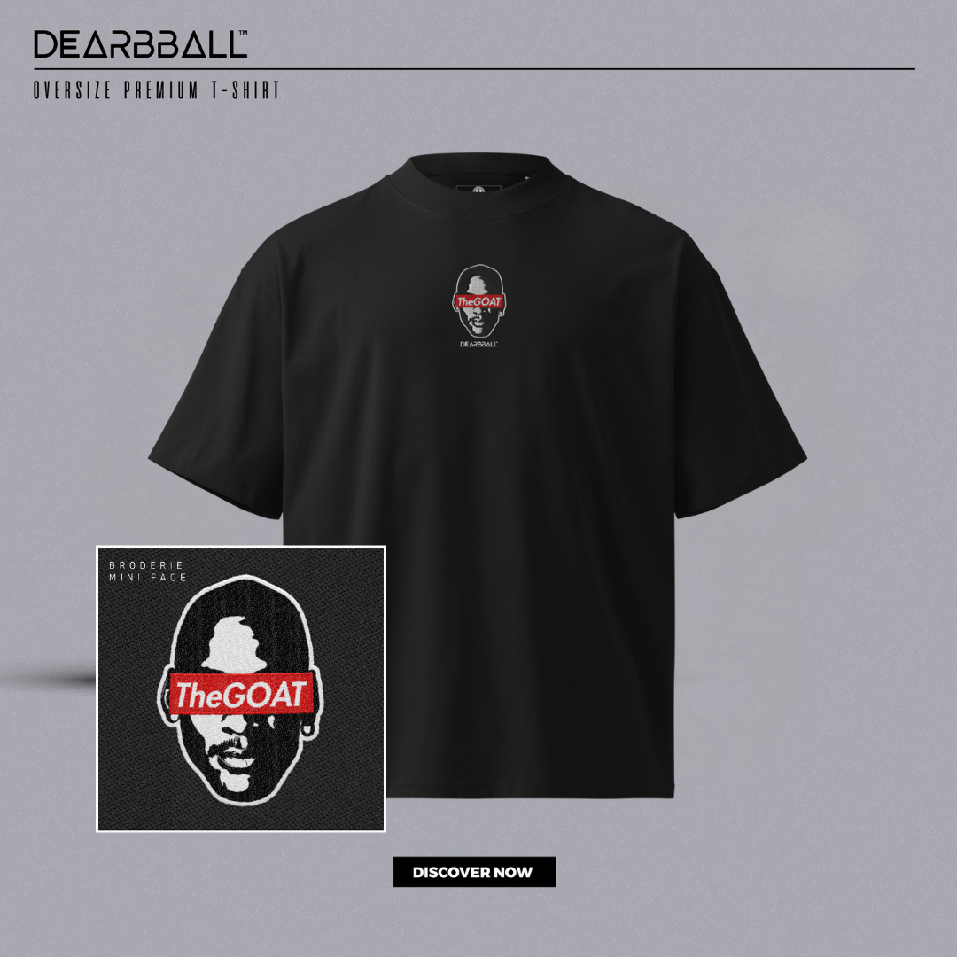 DearBBall T-Shirt Oversized Premium - TheGOAT BRODERIE Edition
