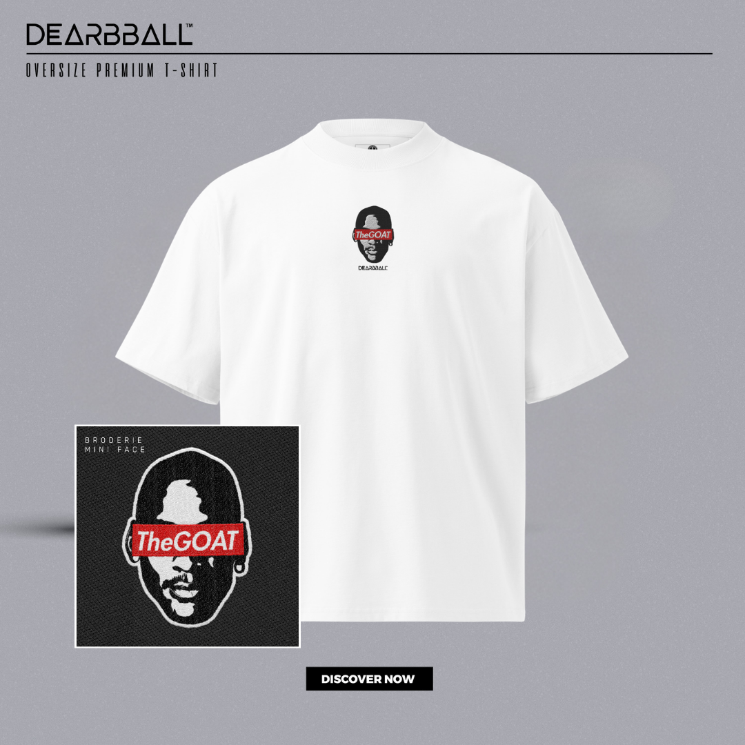 DearBBall T-Shirt Oversized Premium - TheGOAT BRODERIE Edition