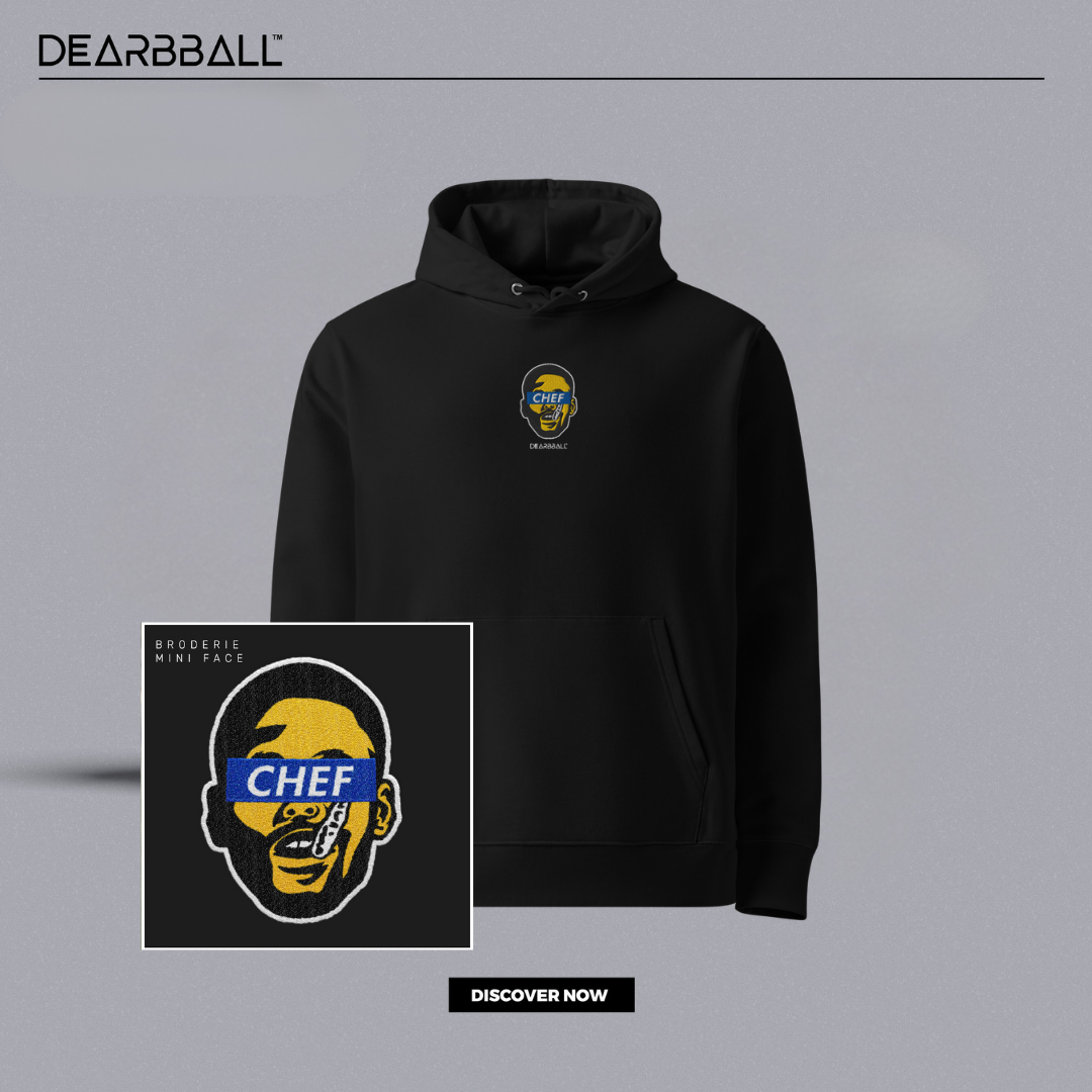 🔒 DearBBall Hoodie Premium - Chef MouthGuard BRODERIE Edition