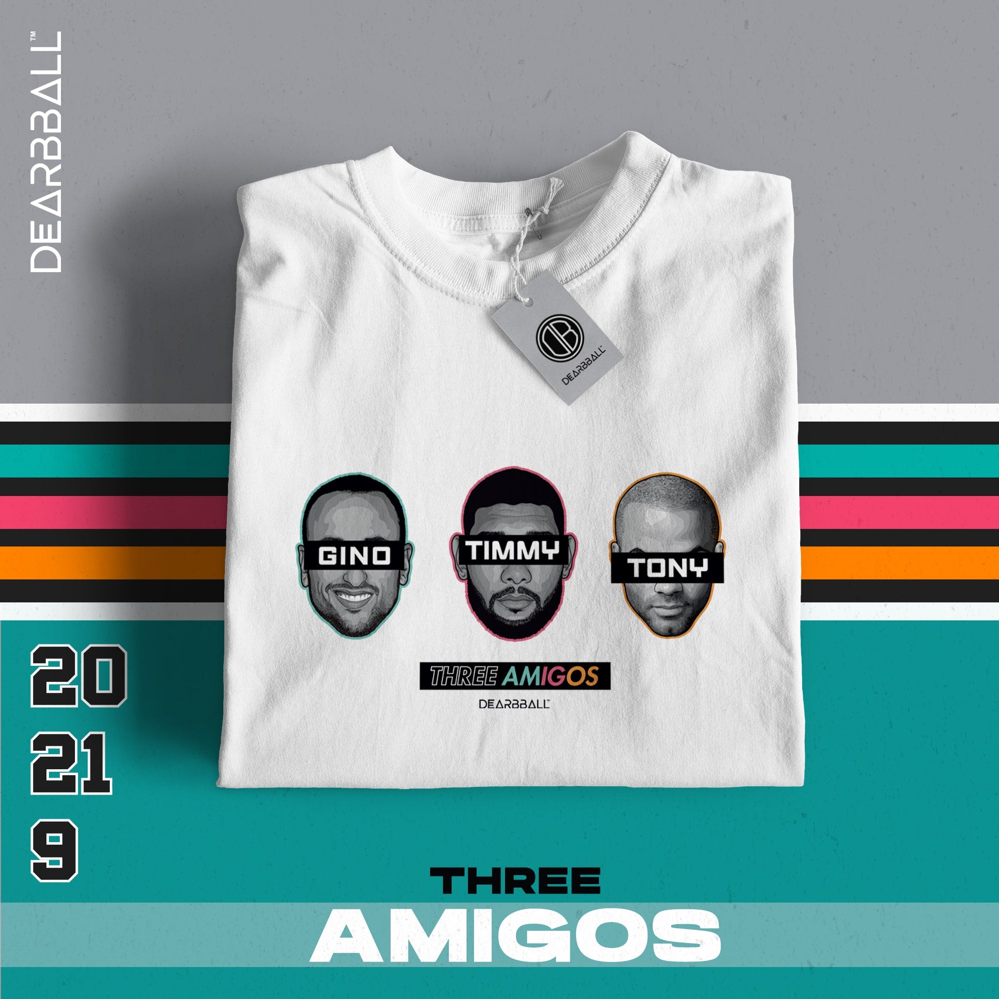 DearBBall T-Shirt - THREE AMIGOS Fiesta Edition