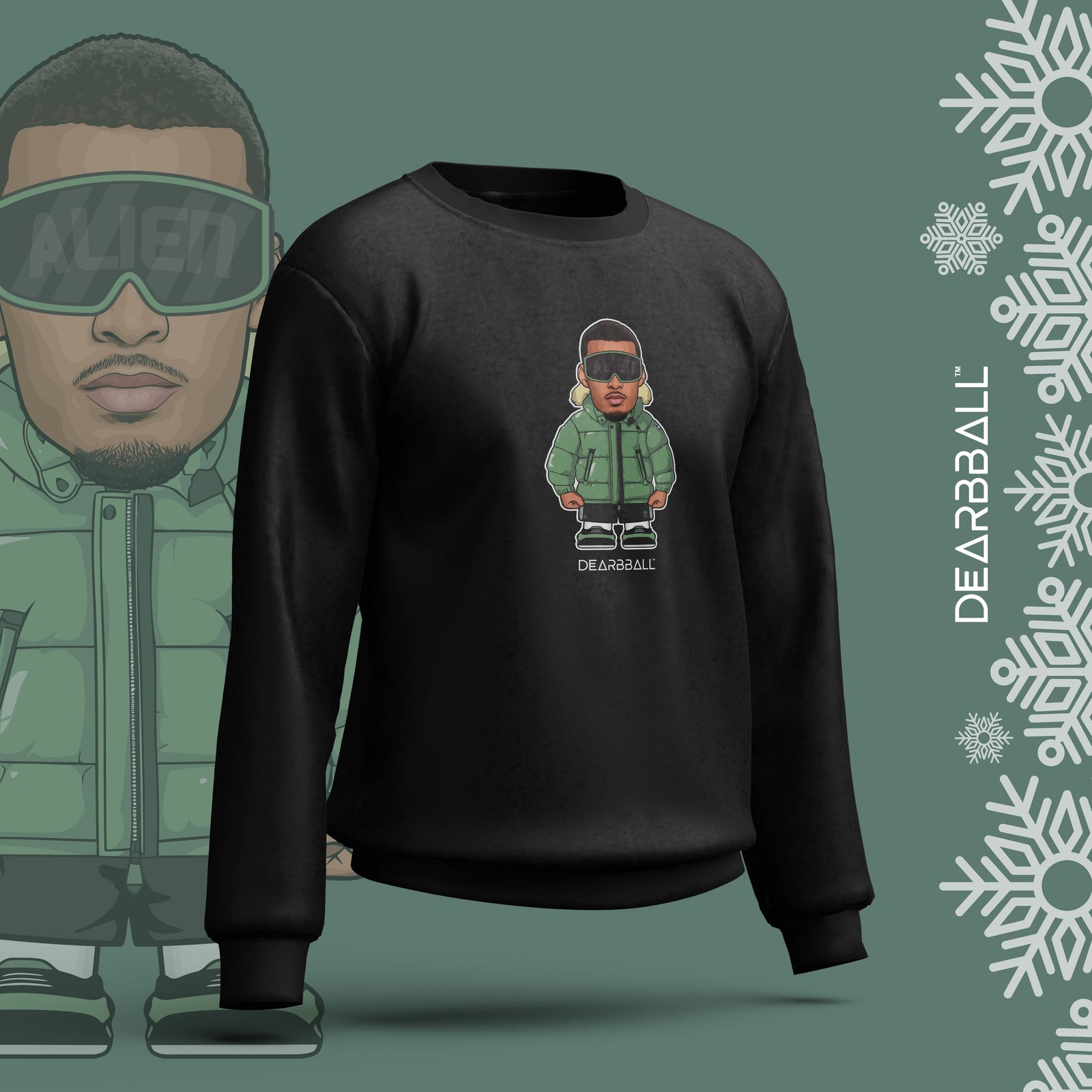 DearBBall Sweatshirt - The AL1EN Winter Commandant