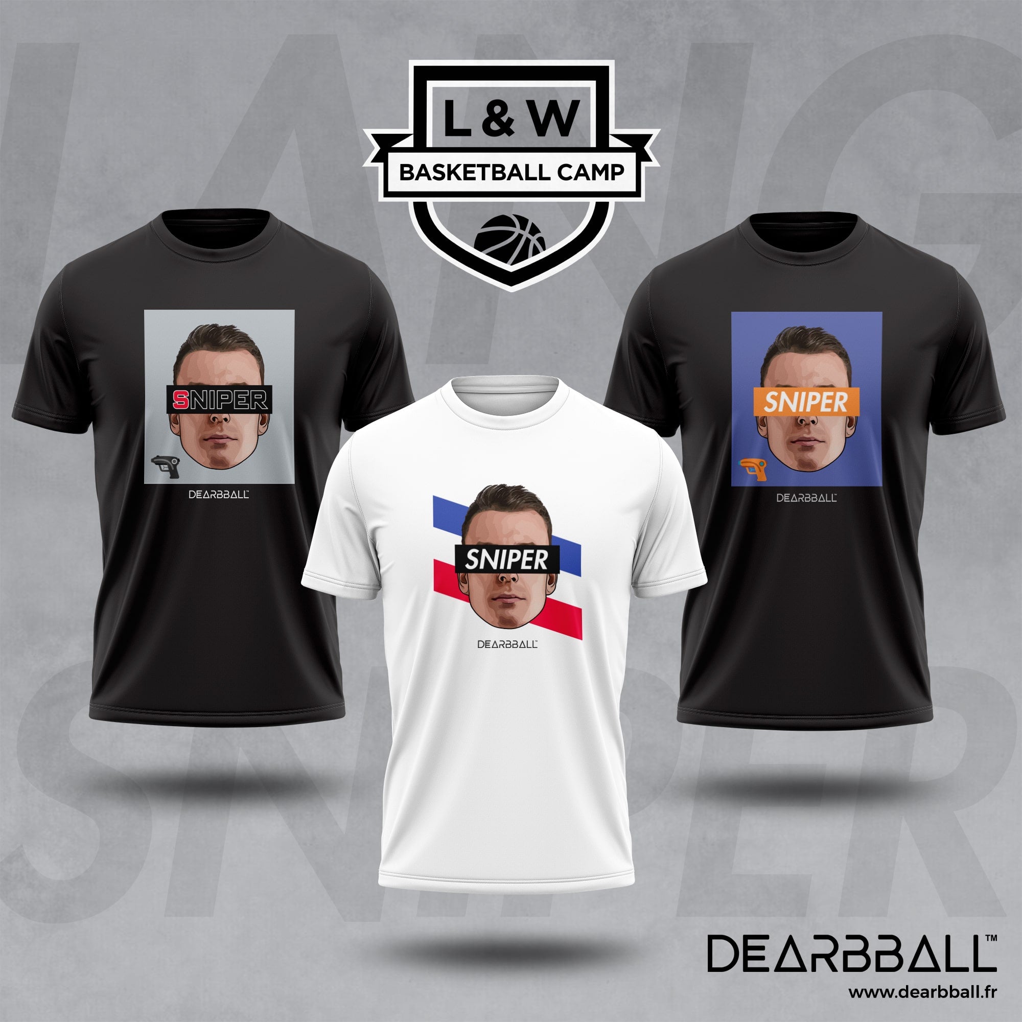 DearBBall Pack 3 T-Shirts - SNIPER Edition
