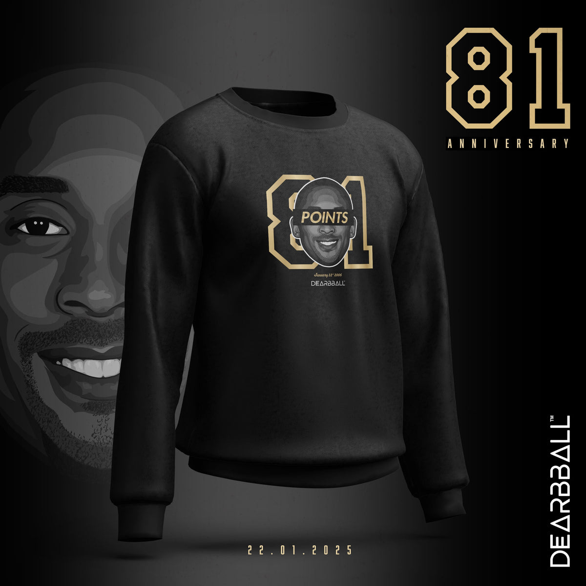 Dearbball Sweatshirt - 81 pts Record Gold Edition