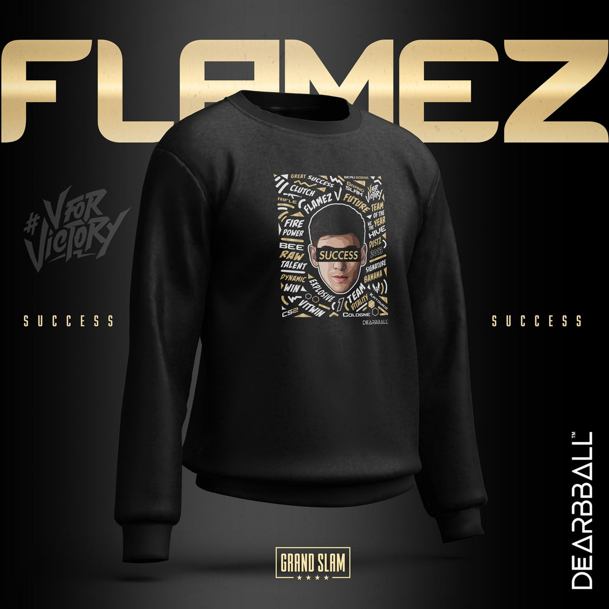 DearBBall Sweatshirt - FLAMEZ SUCCESS Words Matter VITALITY
