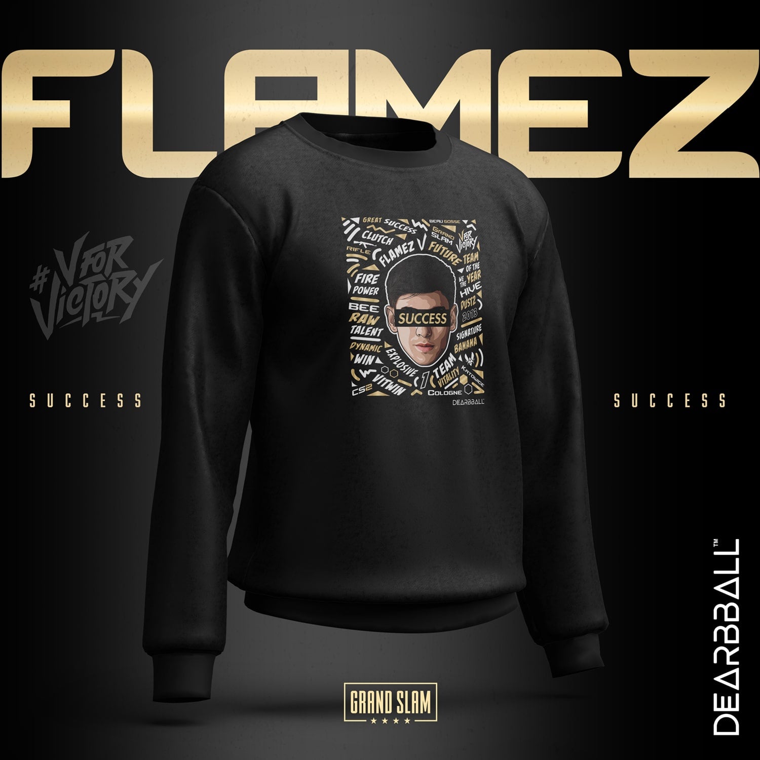 DearBBall Sweatshirt - FLAMEZ SUCCESS Words Matter VITALITY