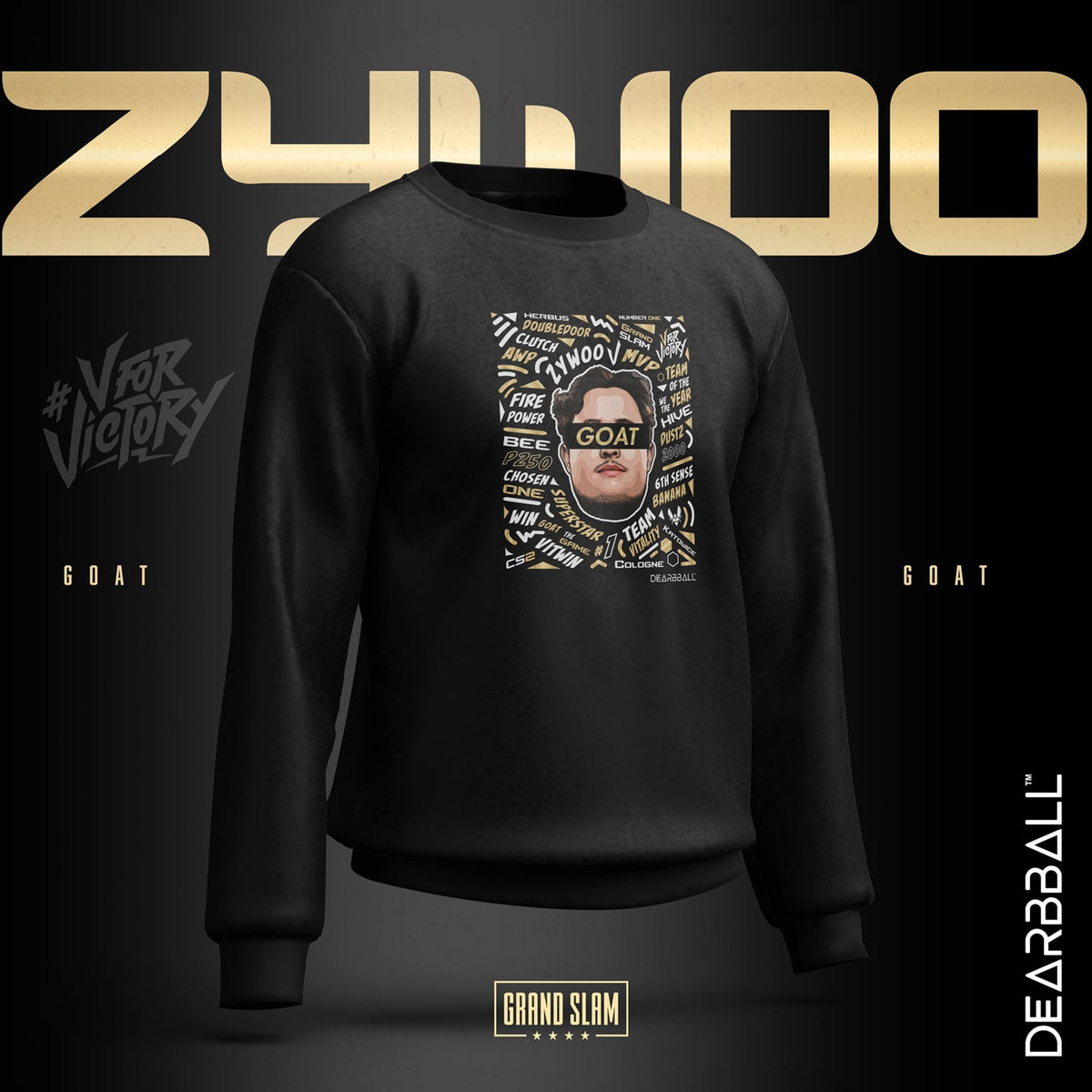 DearBBall Sweatshirt - ZYWOO GOAT Words Matter VITALITY