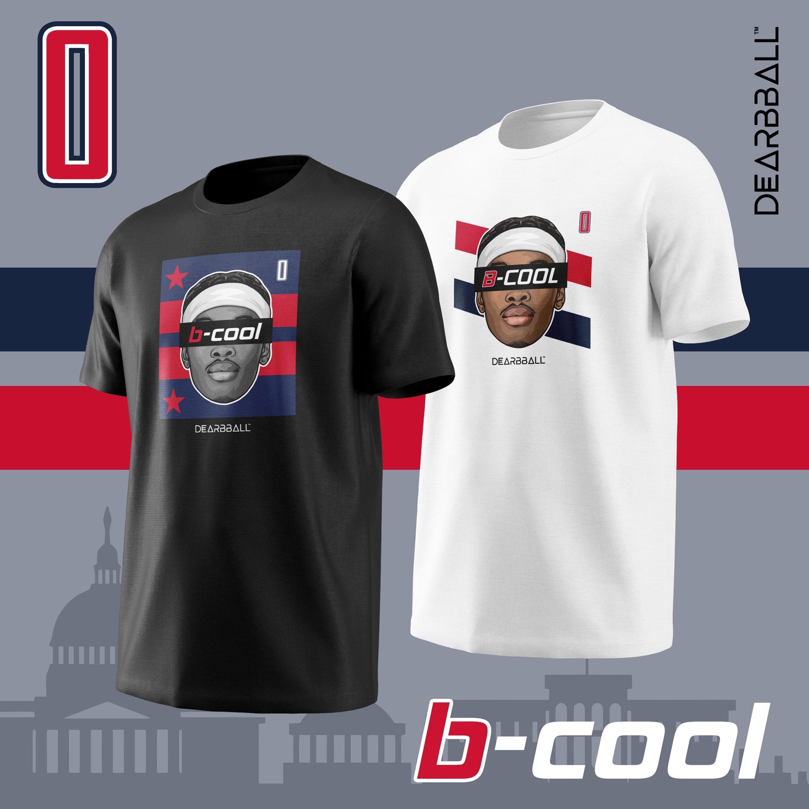 T-shirt DearBBall - B-COOL Edizione Strisce