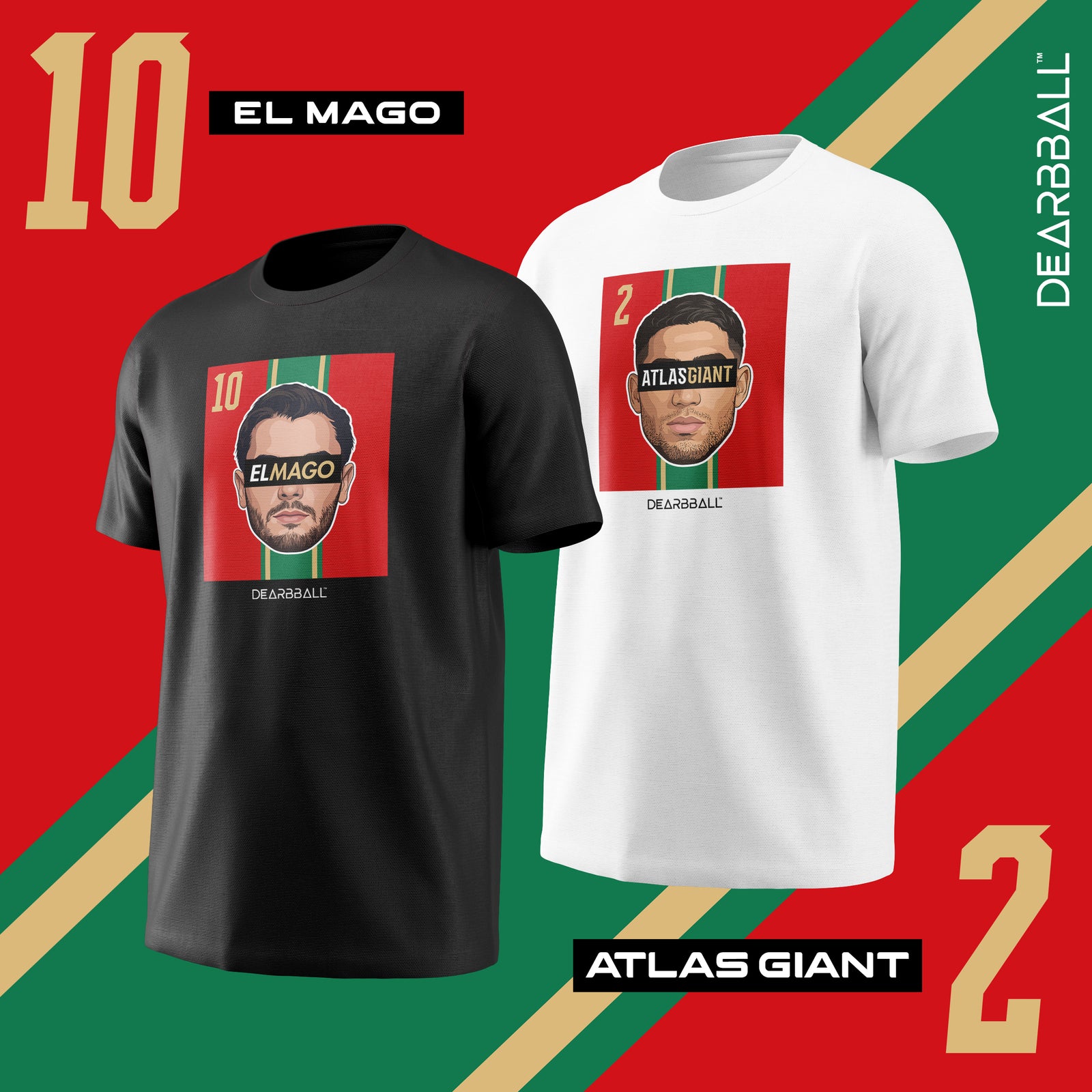 T-Shirt DearBBall - ATLAS GIANT Morocco CDM Edition