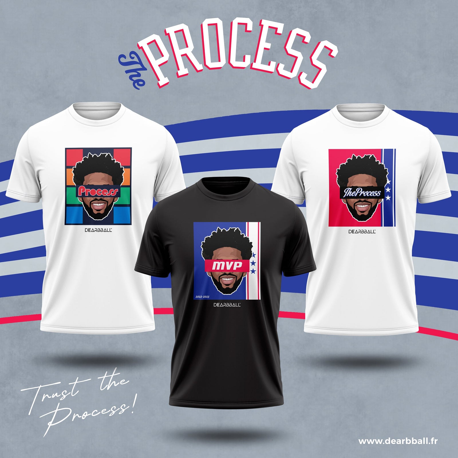 DearBBall T-skjorte - PROCESS Blue-utgave