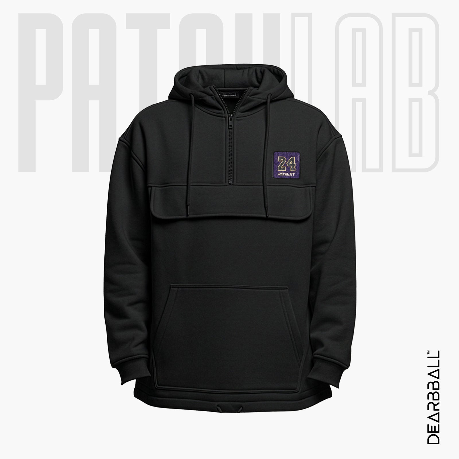 Hettegenser 3/4 Glidelås PatchLab