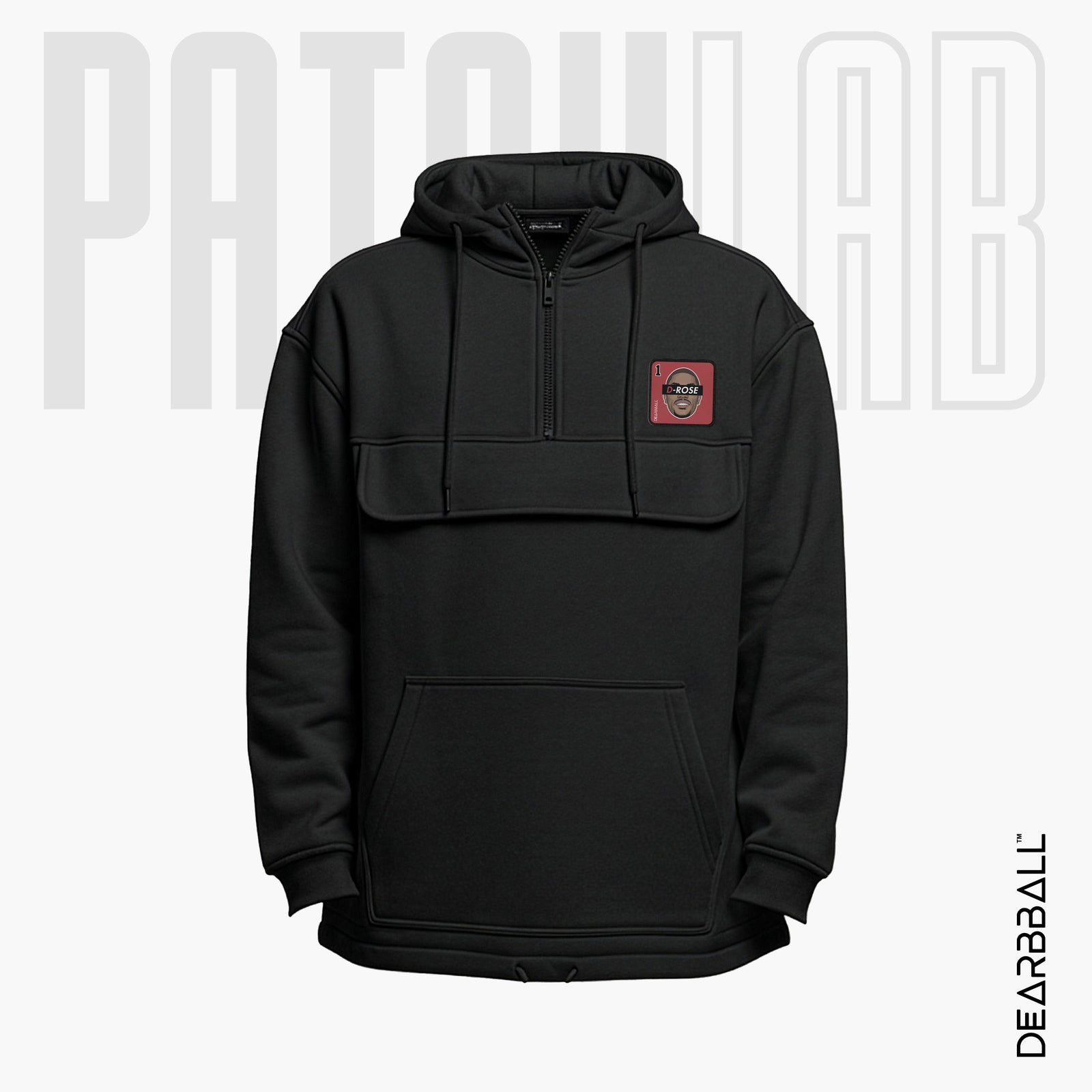 Hettegenser 3/4 Glidelås PatchLab