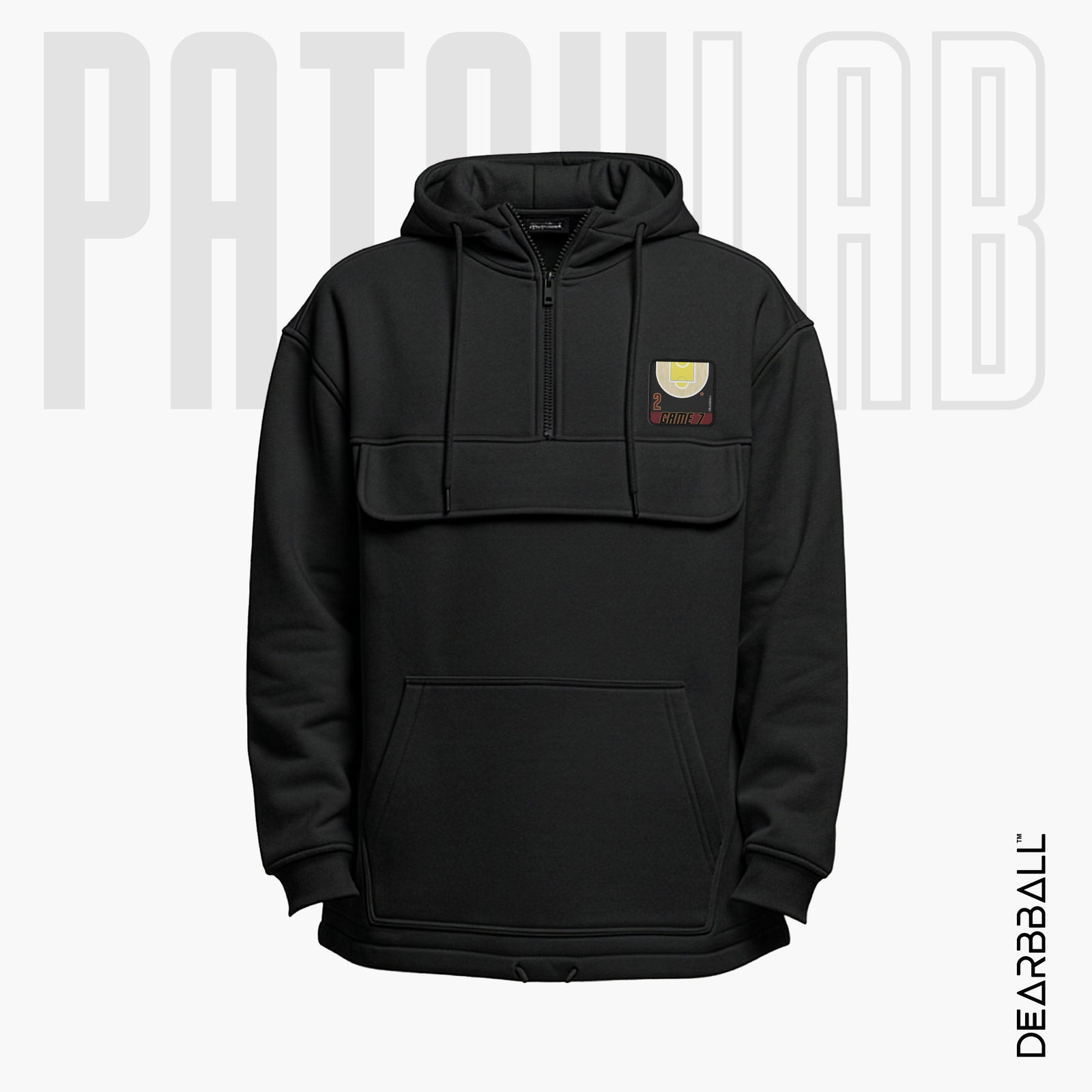 Hettegenser 3/4 Glidelås PatchLab