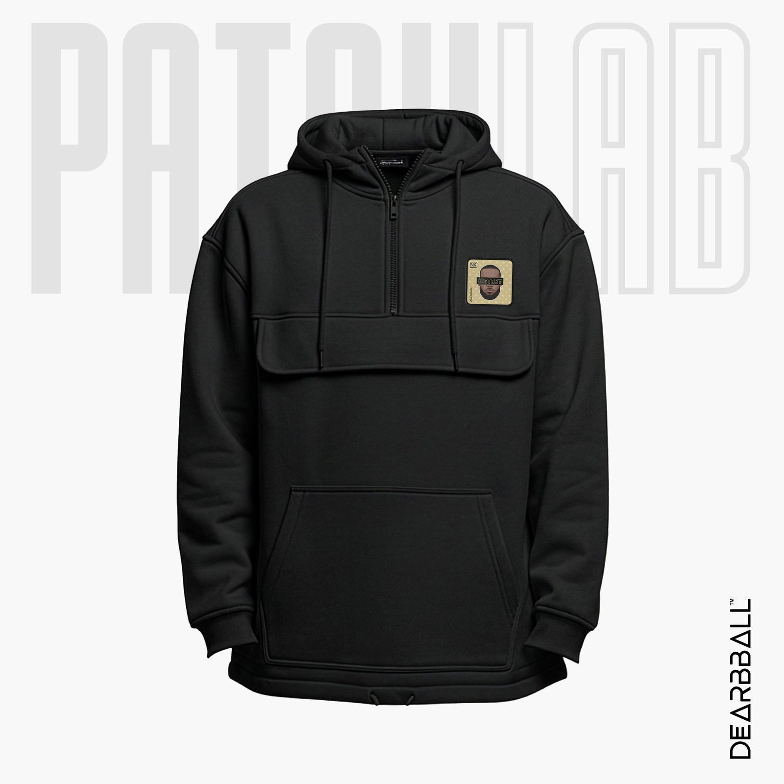 Hettegenser 3/4 Glidelås PatchLab