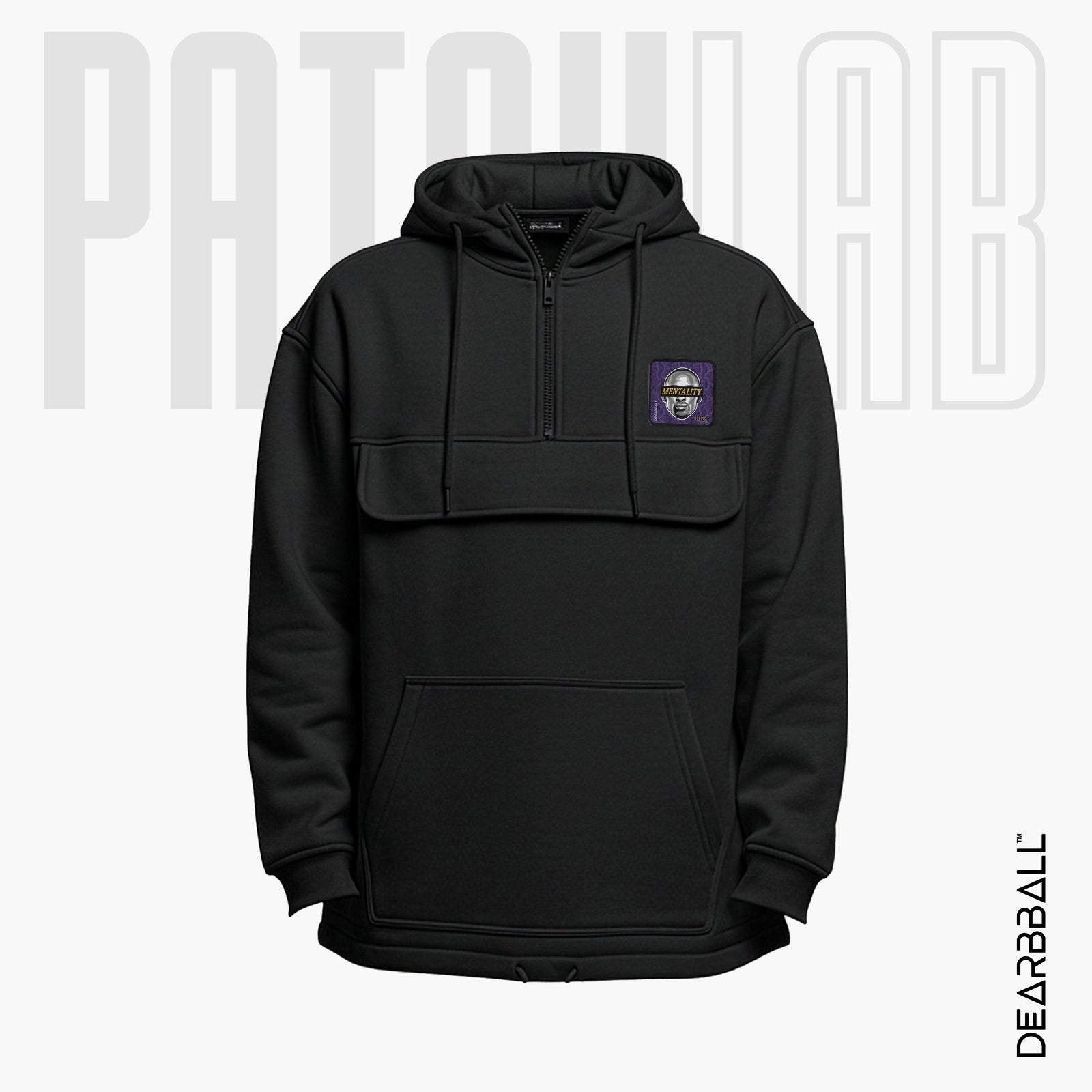 Hettegenser 3/4 Glidelås PatchLab