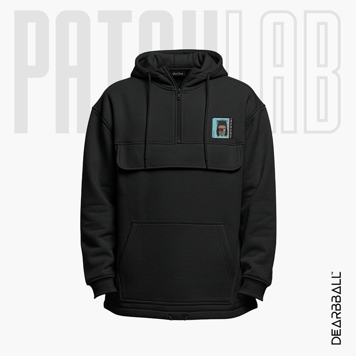 Hoodie 3/4 Zip PatchLab