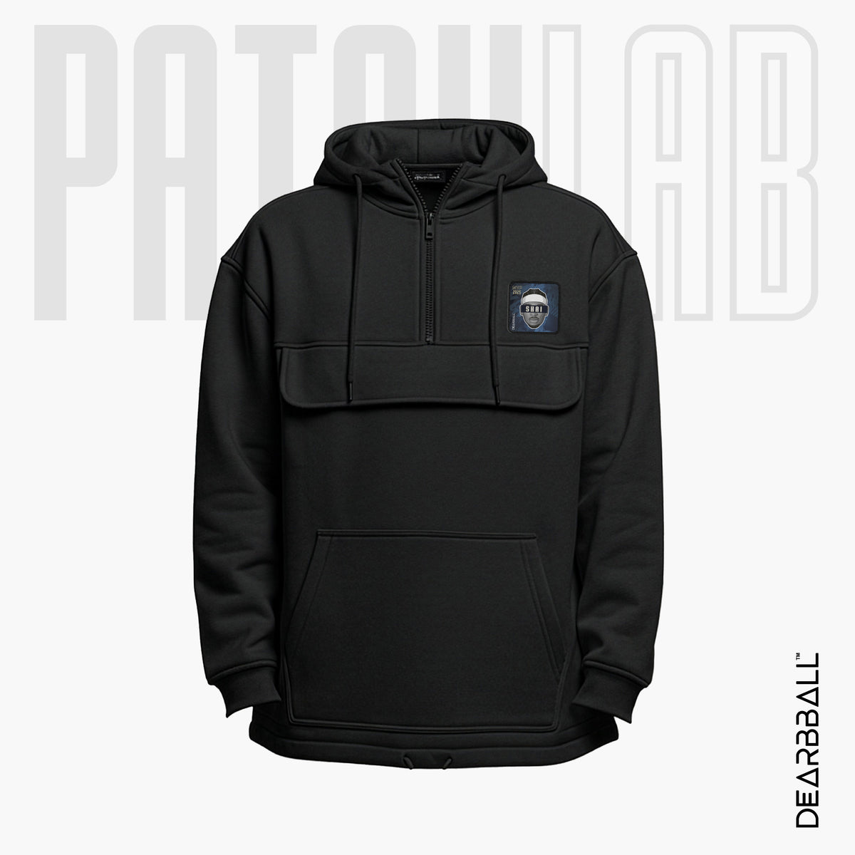 Hoodie 3/4 Zip PatchLab
