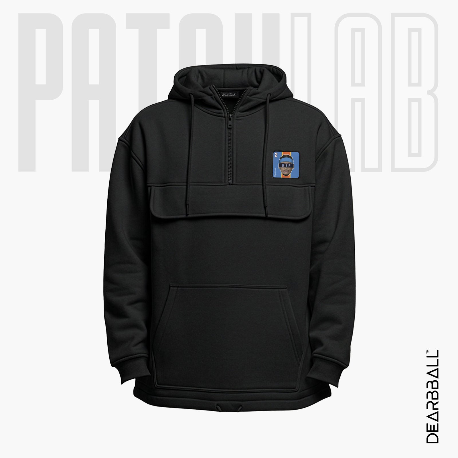 Hettegenser 3/4 Glidelås PatchLab