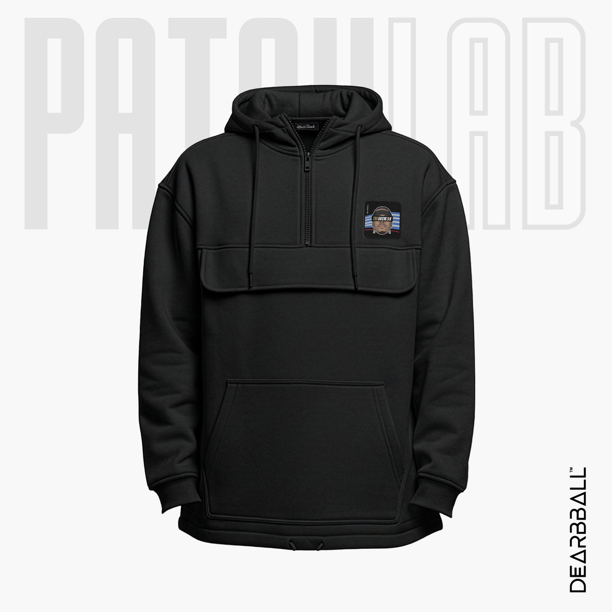 Hoodie 3/4 Zip PatchLab