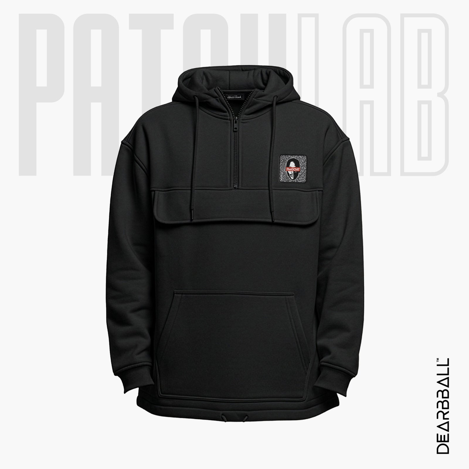 Hettegenser 3/4 Glidelås PatchLab