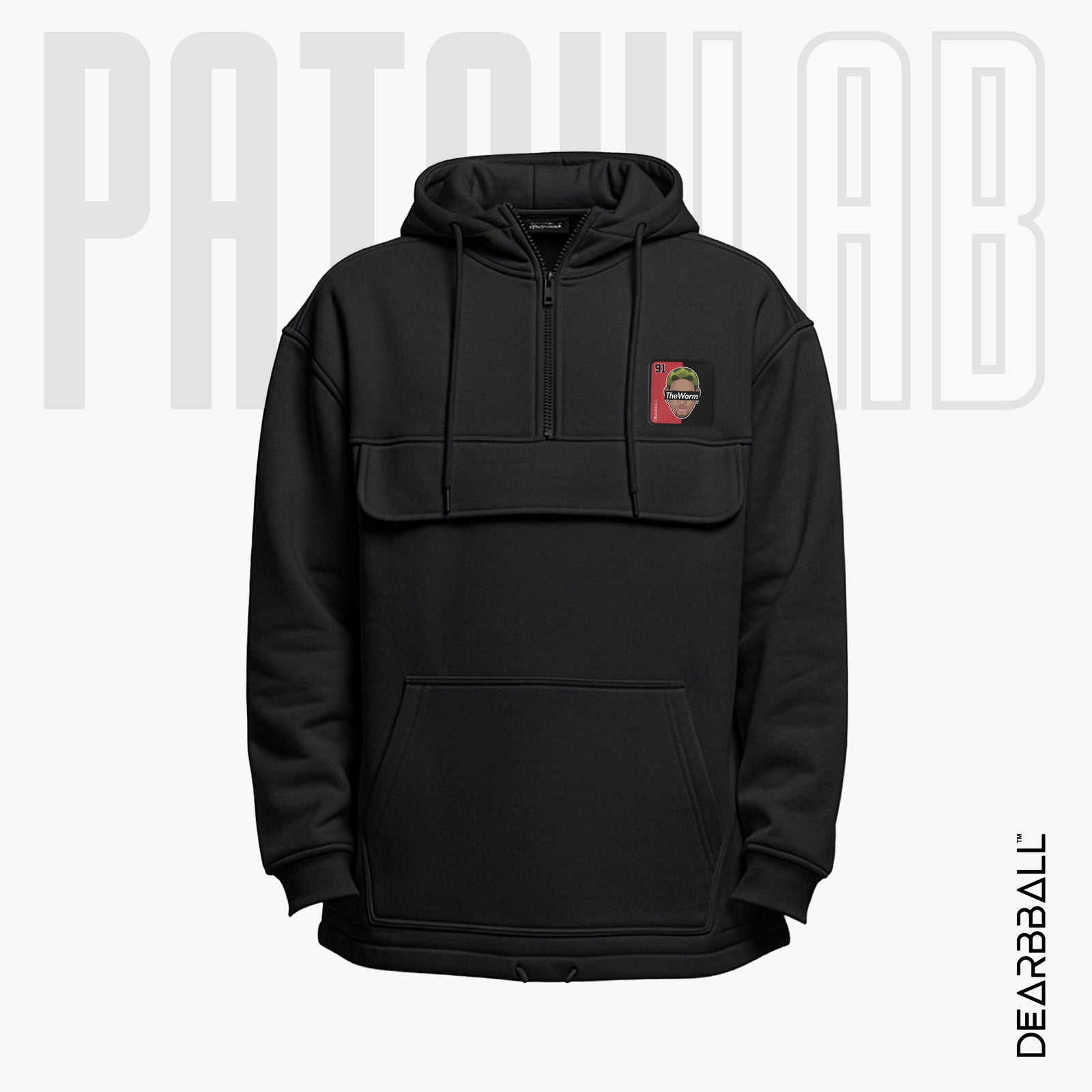 Hettegenser 3/4 Glidelås PatchLab
