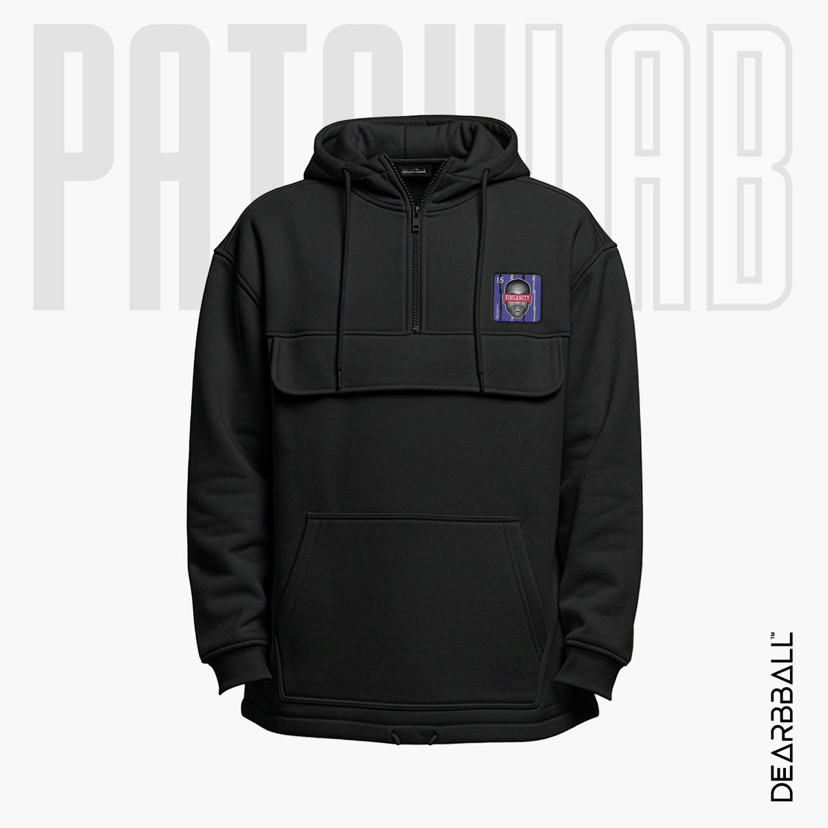 Hoodie 3/4 Zip PatchLab