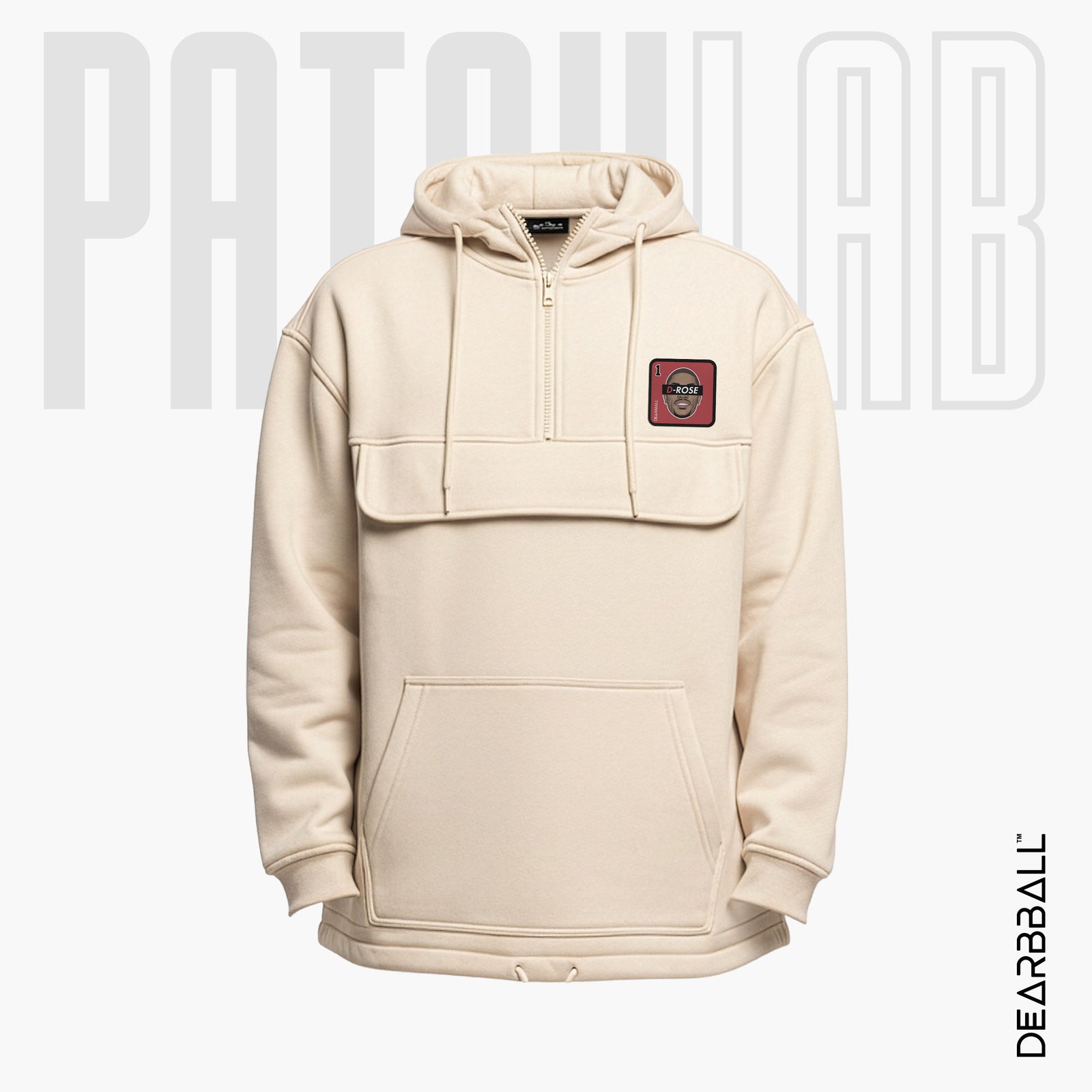 Hettegenser 3/4 Glidelås PatchLab