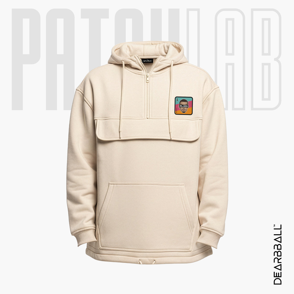 Hoodie 3/4 Zip PatchLab