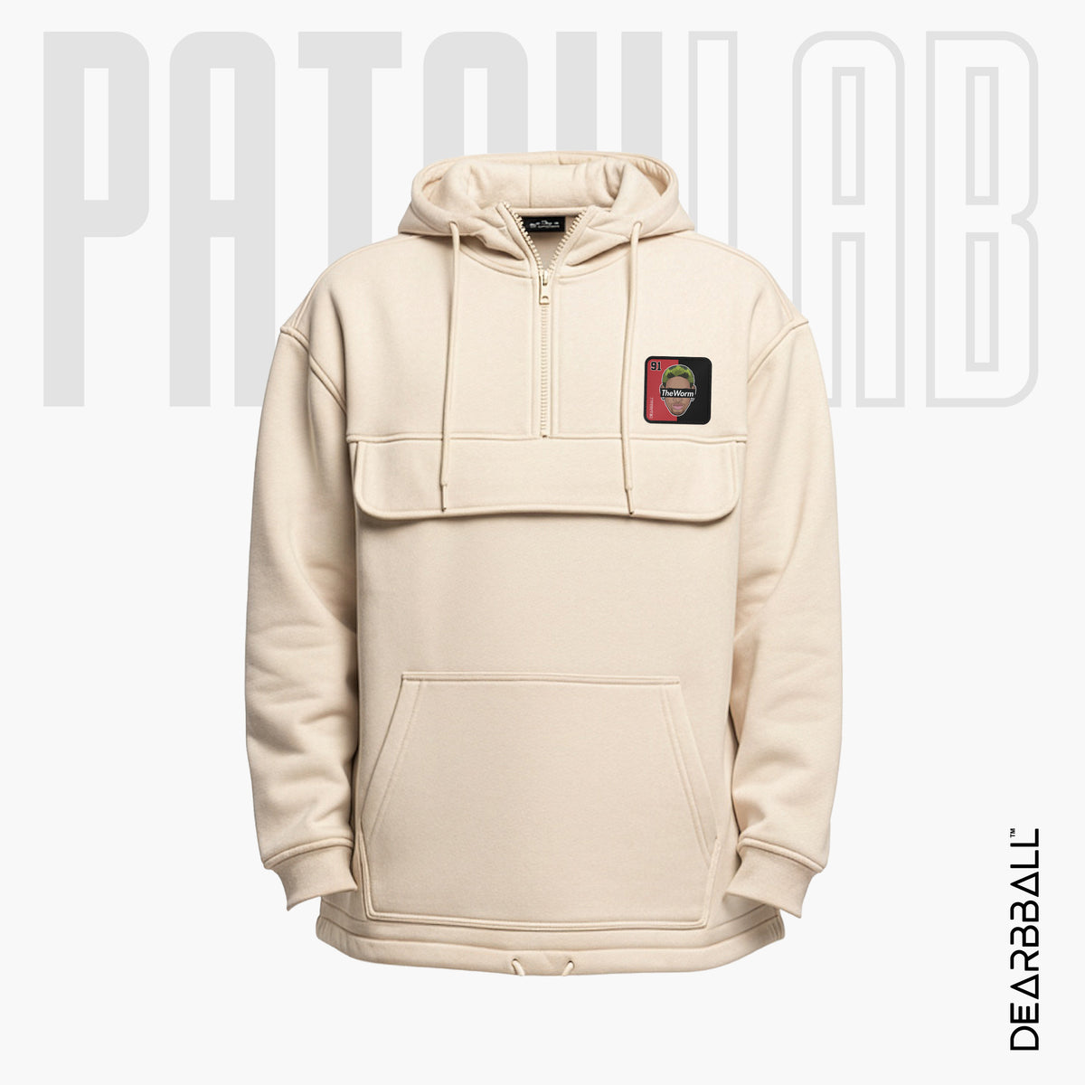 Hoodie 3/4 Zip PatchLab