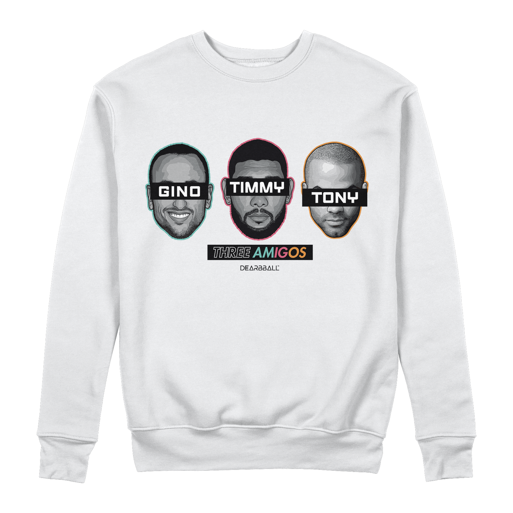 DearBBall Pack Hoodie Sweat T-Shirt - Three Amigos x Gino Edition