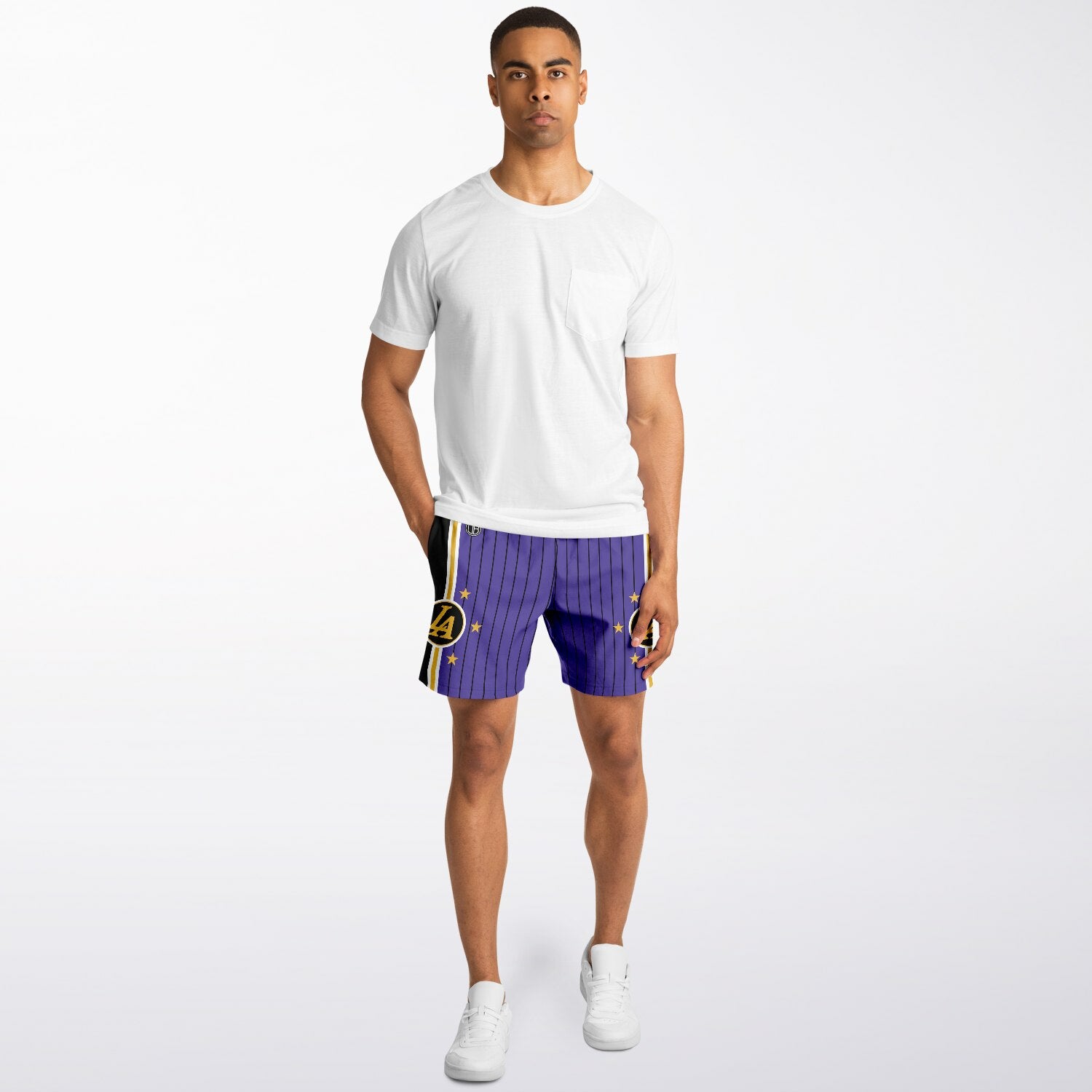 Pantalón Corto de Moda DearBBall - Edición L.A. GAMETIME Púrpura