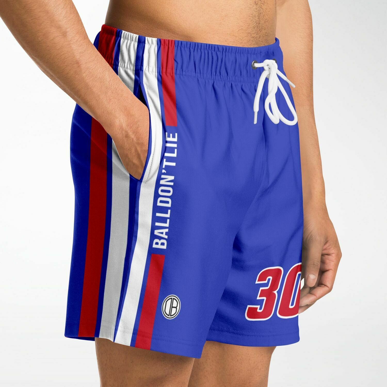 DearBBall Calção Fashion - Edição BallDontLie Detroit 30