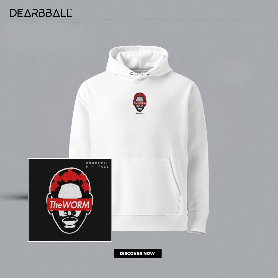 DearBBall Hoodie Premium - TheWorm Red HairStyle BRODERIE Edition