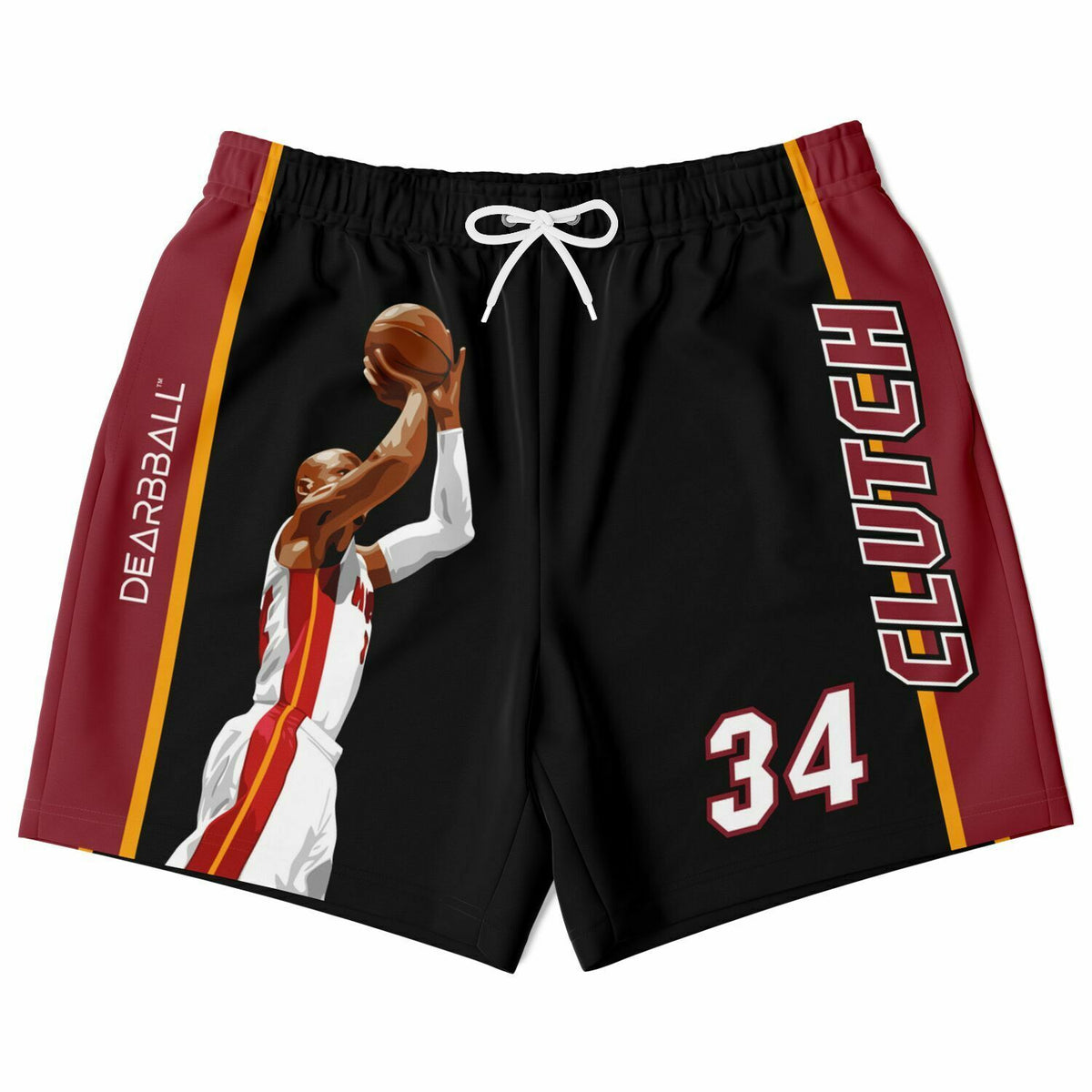 DearBBall Fashion Short - CLUTCH Shoot Legendary Miami Black Edition 