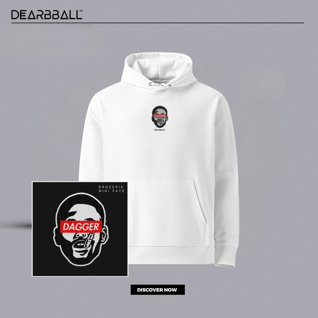 DearBBall Hoodie Premium - Dagger MouthGuard BRODERIE Edition