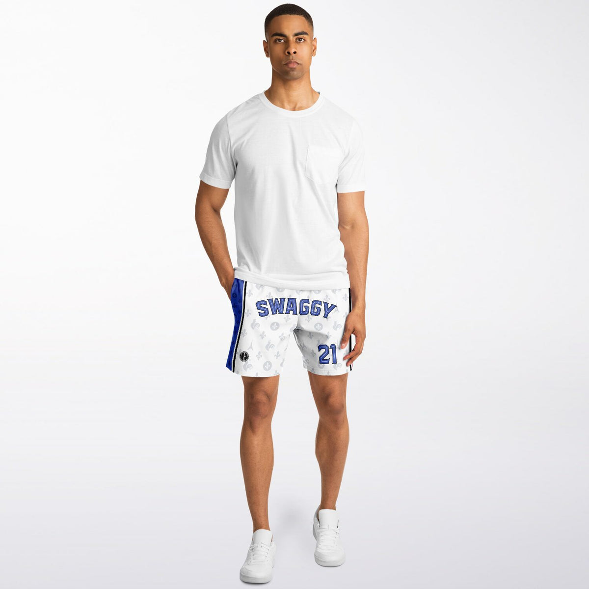 DearBBall Fashion Short - SWAGGY France Royauté White Edition 
