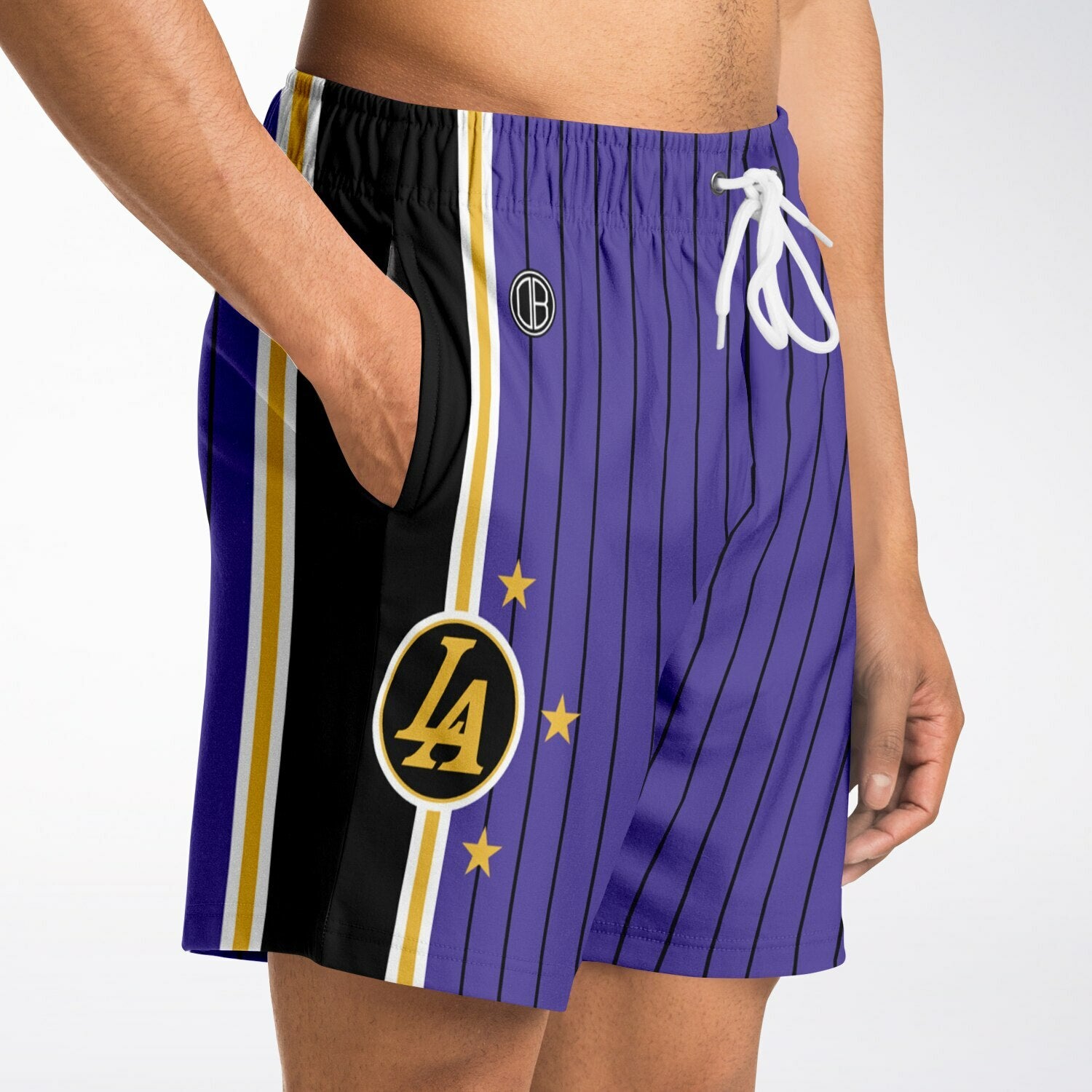 Pantalón Corto de Moda DearBBall - Edición L.A. GAMETIME Púrpura