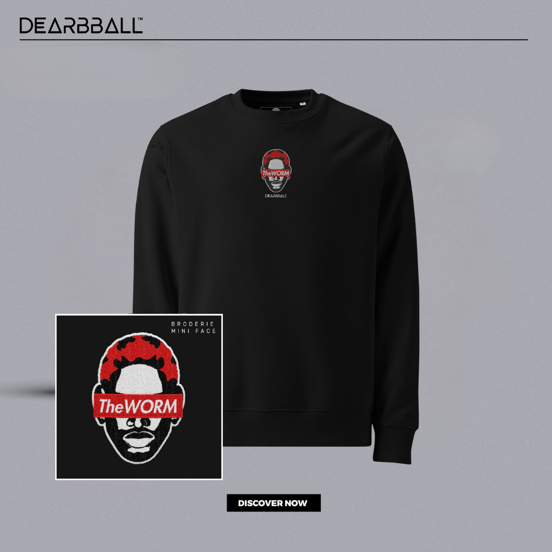 DearBBall Sweat Premium - TheWorm Estilo de Cabelo Vermelho Edição BRODERIE