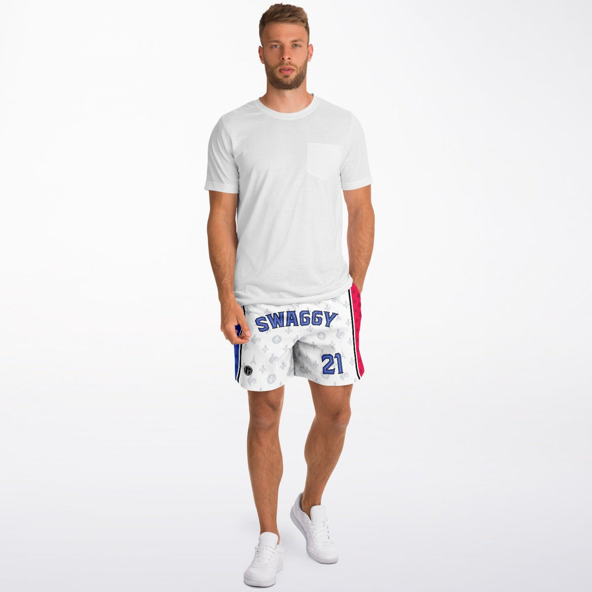 DearBBall Fashion Short - SWAGGY France Royauté White Edition 