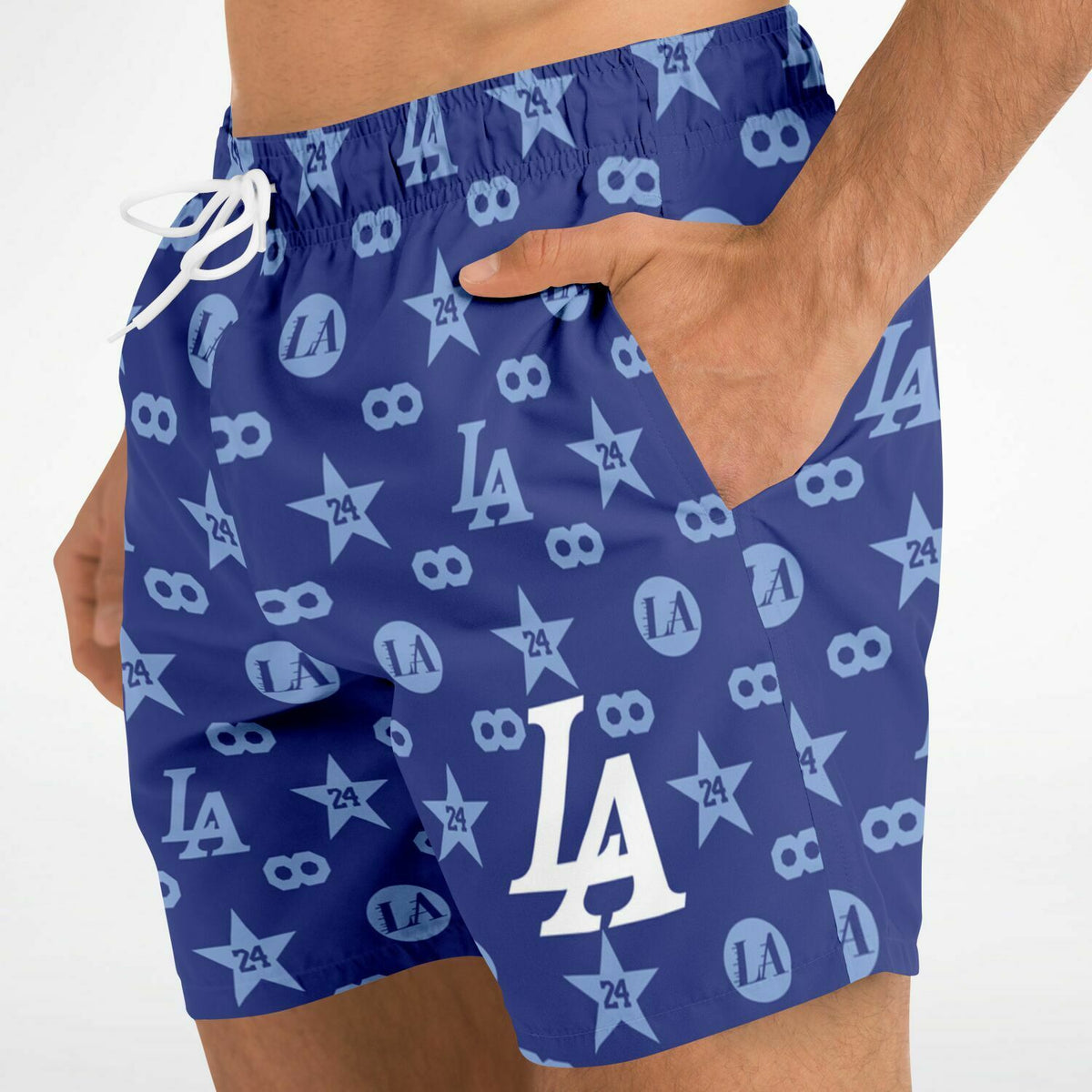 INFINITY Blue Swim Trunks