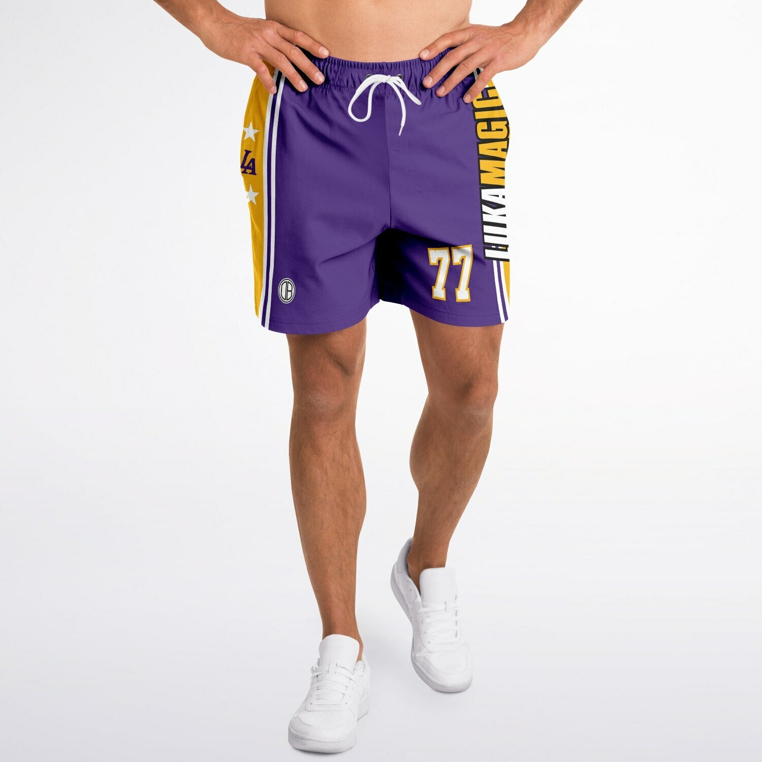 DearBBall Fashion Short - LukaMagic 77 Edição Roxa e Dourada