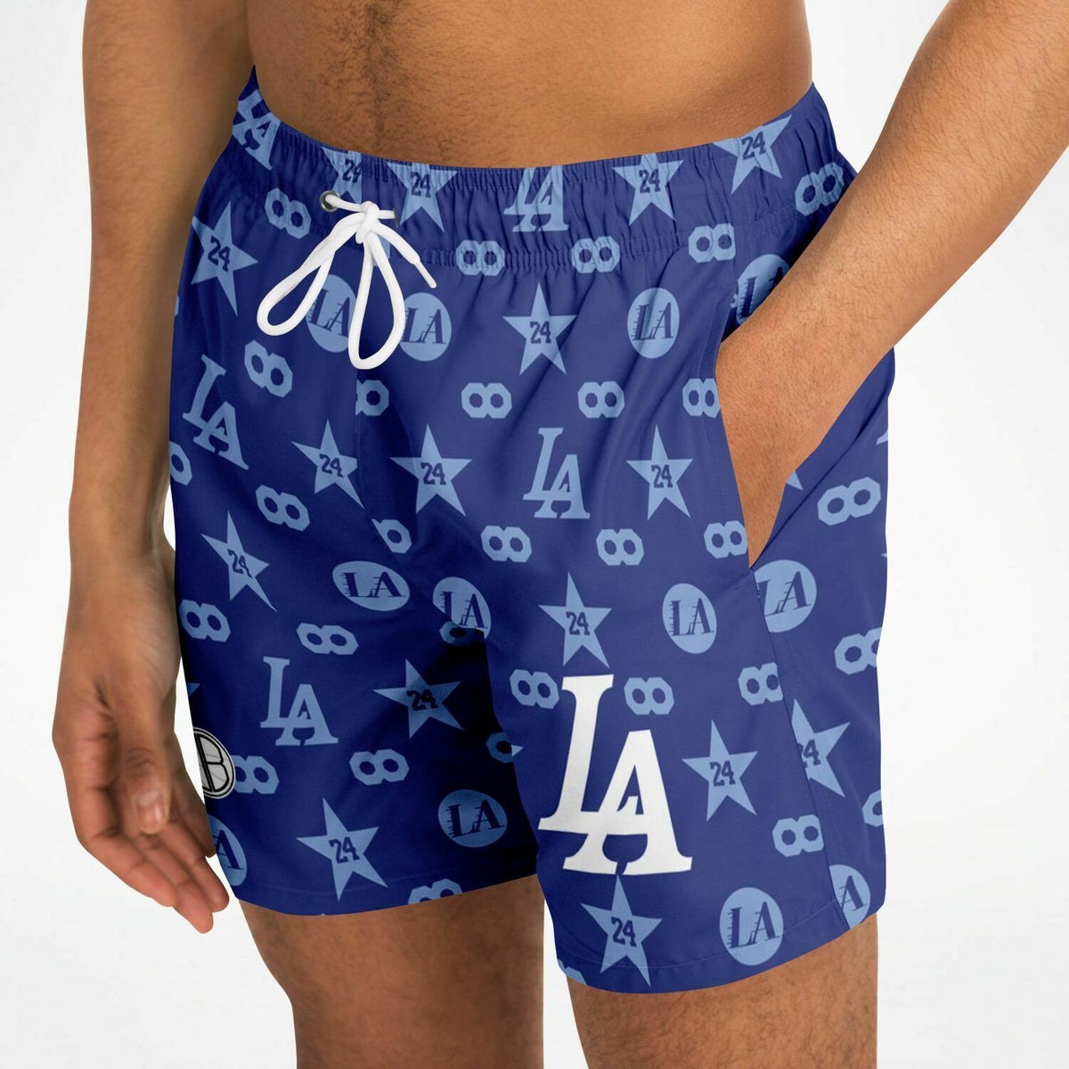 INFINITY Blue Swim Trunks